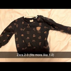 Zara sweater 2/3 Years (fits more like 1-2)
